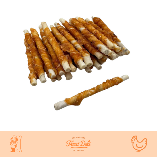 Chicken Rawhide Twists