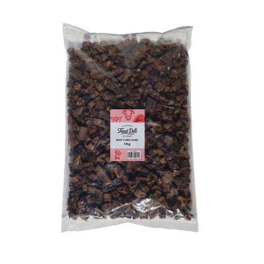 Treat Deli Beef Lung Cube 1Kg