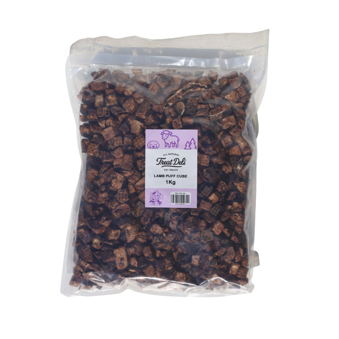 Treat Deli Lamb Puff Cube 1Kg